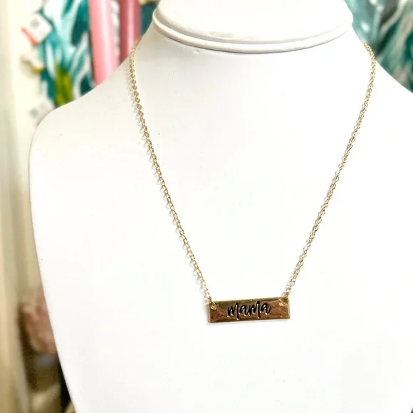 Mama Fashion Jewelry Necklace Gold - Picture 2 of 3